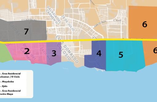 Mapa plya del carmen